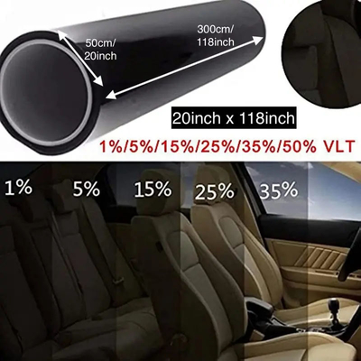 ミント NX50 VLT50% ブラック 超クリア 太陽光制御 ナノセラミック 自動車 熱 UVブロック プロフェッショナル 窓 染料 粘着フィルム