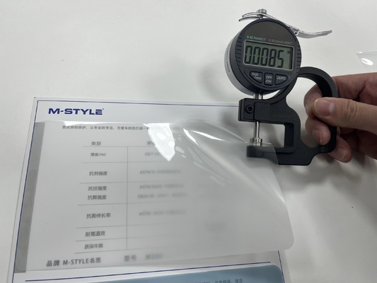 TPU USA 潤滑剤 自動車用太陽光フィルム 7.5ミリ 6.5ミリ 防摩擦 熱修復 透明 ナノセラミック PVC ボディラップフィルム