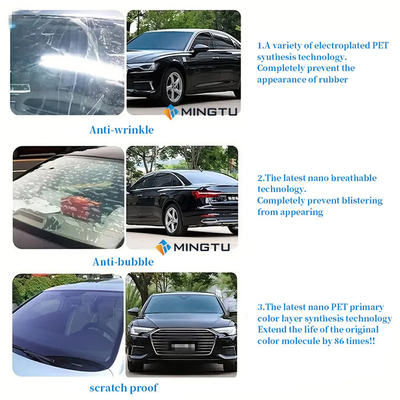 紫外線防止 ミングトゥ NX50 VLT50% カービンの窓フィルム