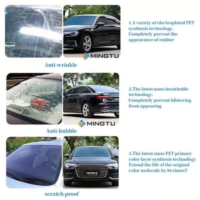 自動車用窓染料 Mingtu UVTIN10 UV400 絶縁ナノセラミックロールガラス染料