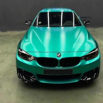メタリッククロムビニールと空気泡のないフィルムコーティングの車体ステッカー