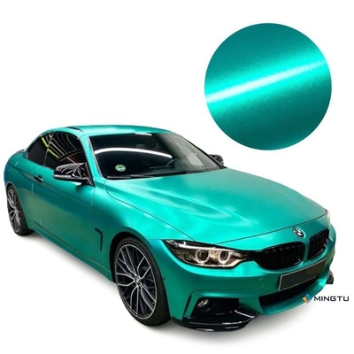 自動車用ビニールラップ 超光り輝く金属 スマラルド緑色 取れる粘着剤