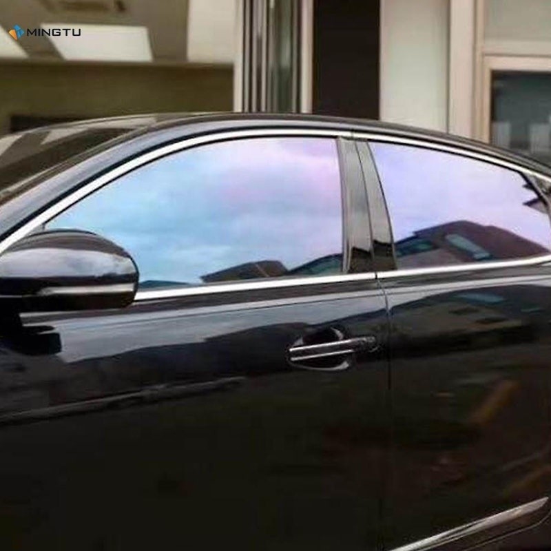 カメレオンフィルム 青から赤に色を変え 車窓色 Vlt70% 太陽ステッカー PETデザインスタイル